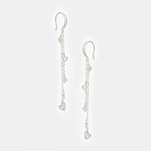 You and Your Restless Fidgeting Heart Earrings in 925 Silver