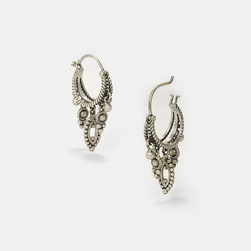 Astonishment Earrings in Oxidised 925 Silver