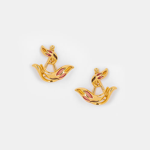 Forged by Failure Earrings in Gold Plated 925 Silver