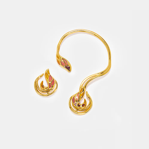 Forged by Hardships Earcuffs in Gold Plated 925 Silver
