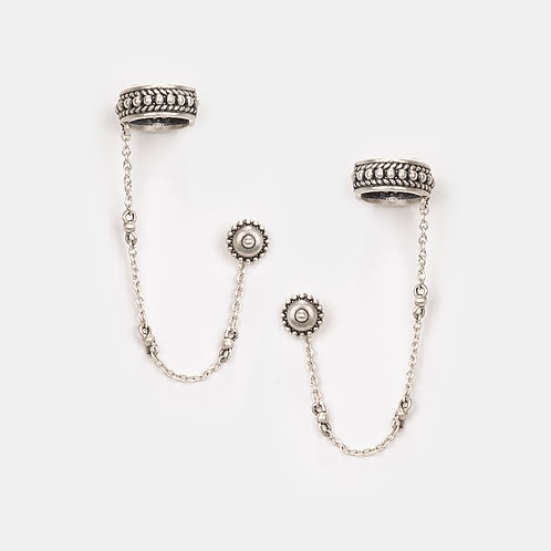 Zest Earrings in Oxidised 925 Silver