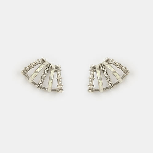 Shreni Stud earrings in Oxidised 925 Silver
