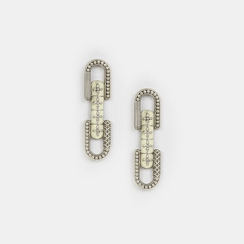 Kumbha Earrings in Oxidised 925 Silver
