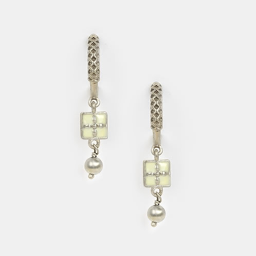 Chaupad Hoop Earrings in Oxidised 925 Silver