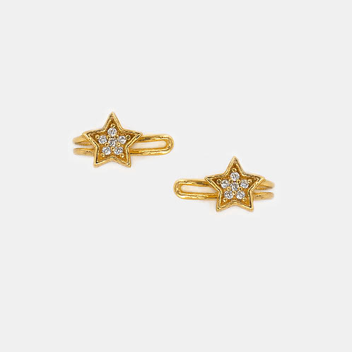 Starry Eyed Earrings in Gold Plated 925 Silver
