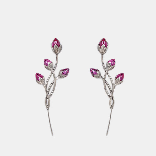 Oxidised Rise Above Hate Ear Cuffs in 925 Silver