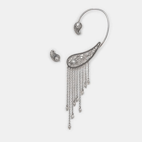 Dhoom Dhaam Earrings in 925 Oxidised Silver