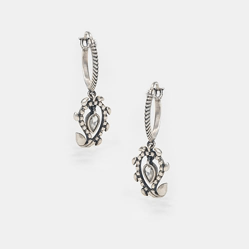 Chulbul Earrings in 925 Oxidised Silver