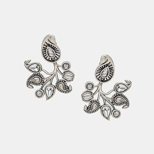 Milan Earrings in 925 Oxidised Silver