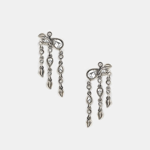 Jhil Mil Earrings in 925 Oxidised Silver