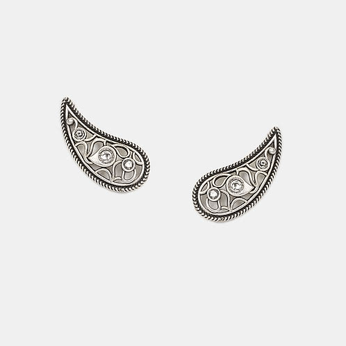 Naach Gaana Earrings in 925 Oxidised Silver