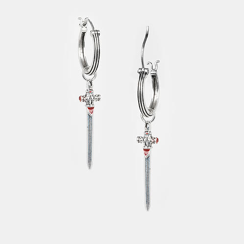 Gryffindor Sword Earrings in 925 Silver