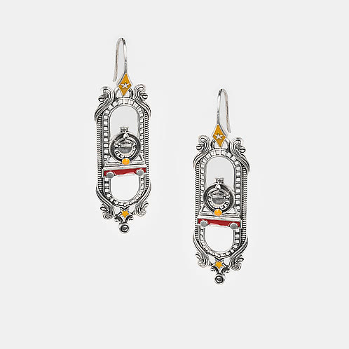 Hogwarts Express Earrings in 925 Silver