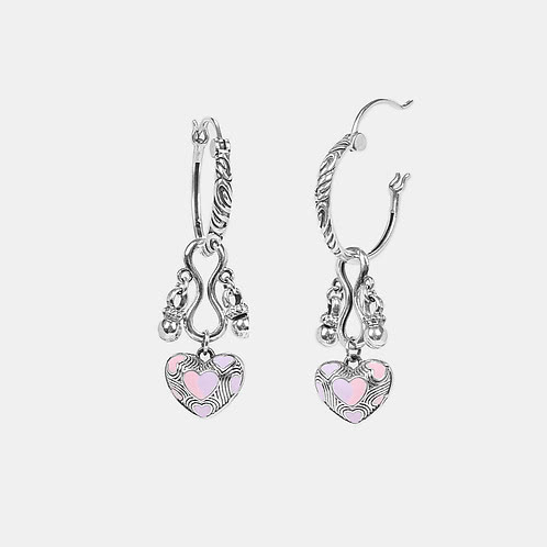 Bring in the Care Heart Earrings in 925 Silver