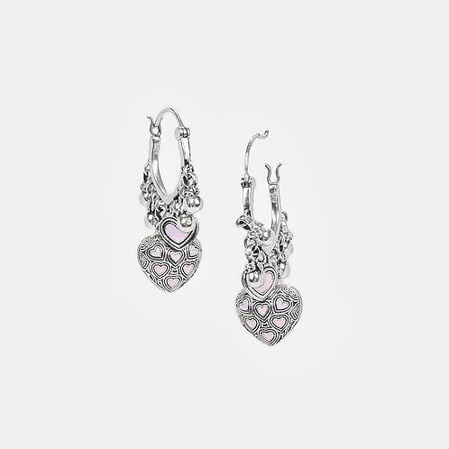Bring in the Comfort Heart Earrings in 925 Silver