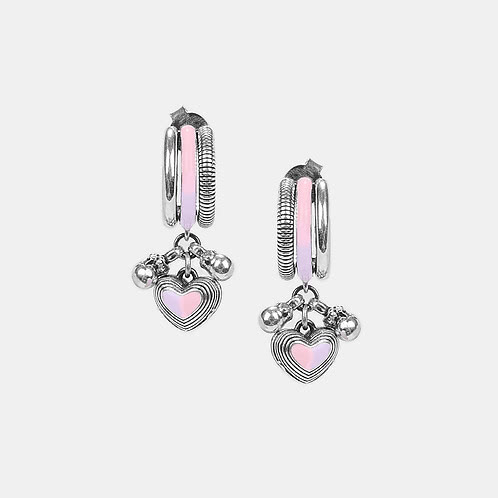Bring in the Togetherness Heart Earrings in 925 Silver