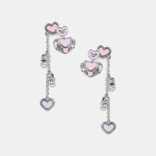 Bring in the Joy Heart Earrings in 925 Silver