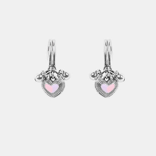Bring in the Kindness Heart Ear Clips in 925 Silver
