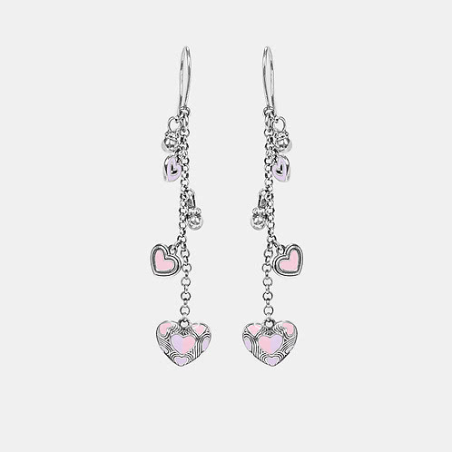 Bring in the Cheer Heart Earrings in 925 Silver