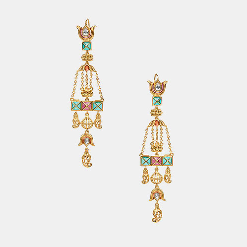 Phera Promise Earrings in Gold Plated 925 Silver