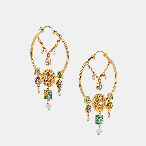 Saat Phere Earrings in Gold Plated 925 Silver