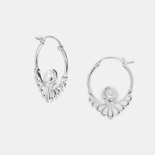 Shell We Swim Earrings in 925 Silver
