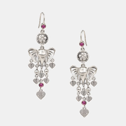 The Trail Keeper Elephant Earrings Crafted in 925 Silver