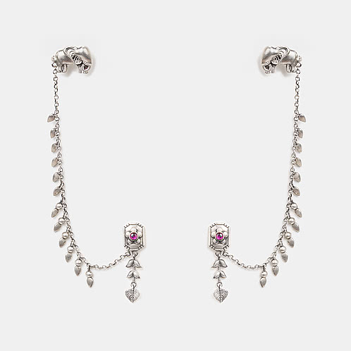 The Matriarch Elephant Earcuff Crafted in 925 Silver