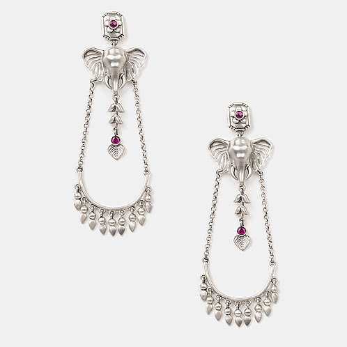 The Anchor Elephant Earrings Crafted in 925 Silver