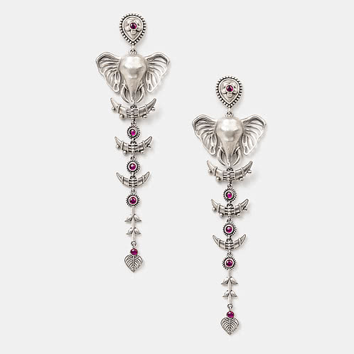 The Giver Elephant Earrings Crafted in 925 Silver