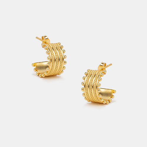 Party Shaker Earrings Crafted in Gold Plated 925 Silver