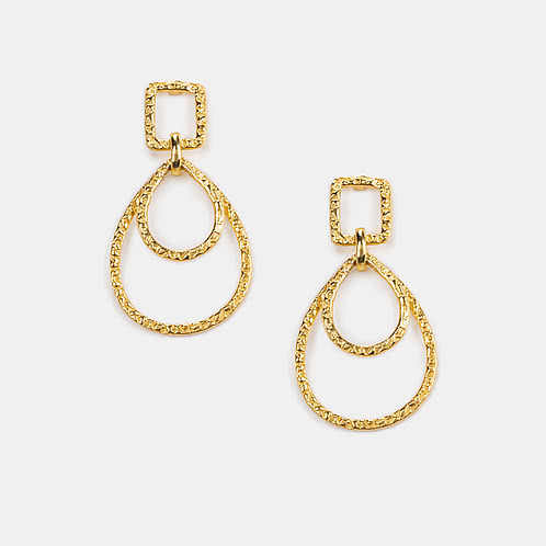 Good Times Only Earrings Crafted in Gold Plated 925 Silver