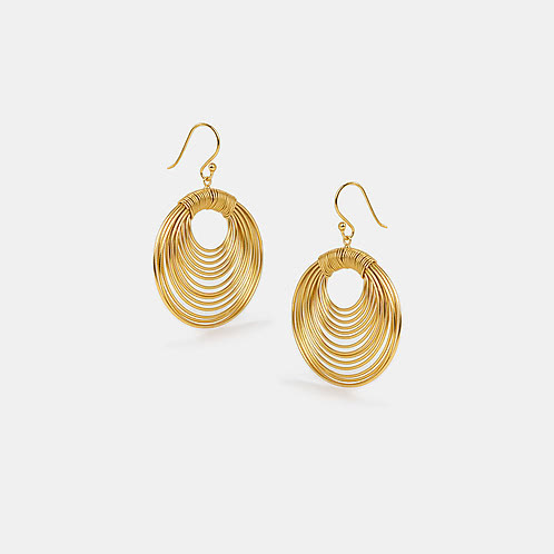 Vibes on Point Earrings Crafted in Gold Plated 925 Silver