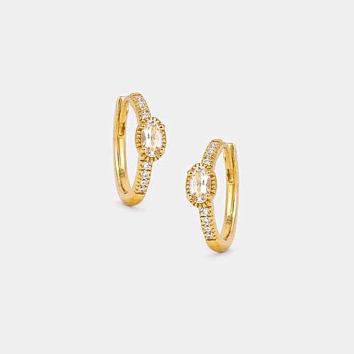 Ray of Hope Earrings in Gold Plated 925 Silver