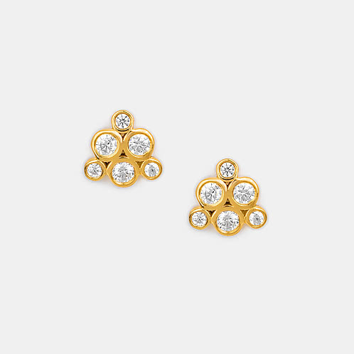 Forever United Earrings in Gold Plated 925 Silver