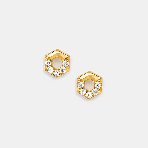 Eternal Love Earrings in Gold Plated 925 Silver