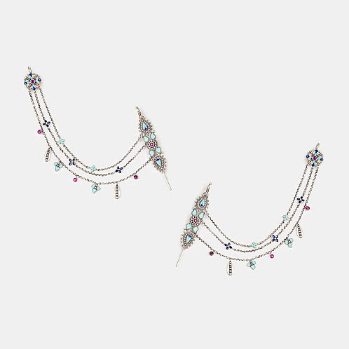 Raqs Ear pins in 925 Silver