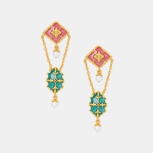 Soneha Earrings In Gold Plated 925 Silver
