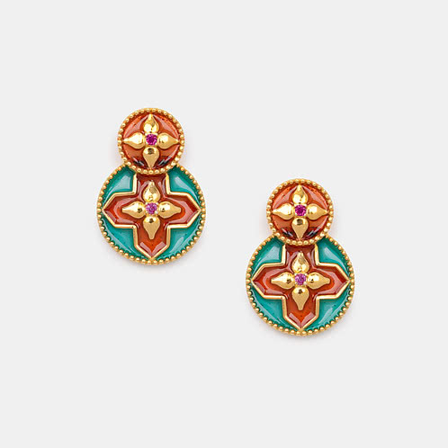 Jhalak Earrings In Gold Plated 925 Silver