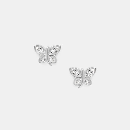 Wingin It Butterfly Earrings in 925 Silver