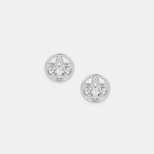 Signet Earrings in 925 Silver