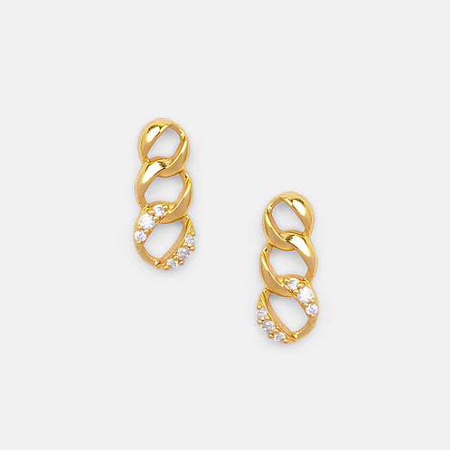 Swirl Earrings In Gold-Plated 925 Silver