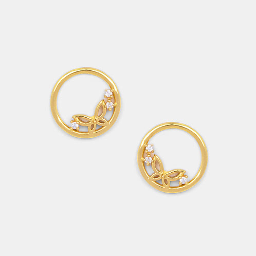 Flutter Earrings In Gold-Plated 925 Silver
