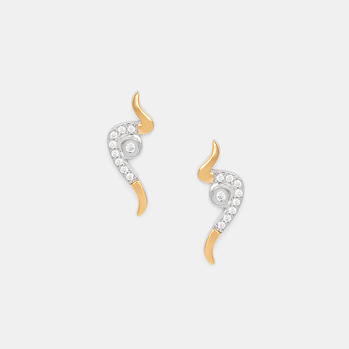 Easy Earrings Crafted in Gold Plated 925 Silver