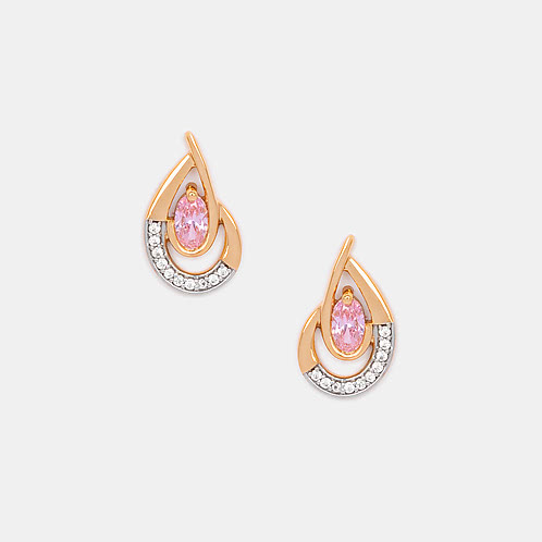 Sakura Earrings Crafted in Gold Plated 925 Silver