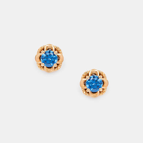 Cerulean Earrings Crafted Gold Plated in 925 Silver