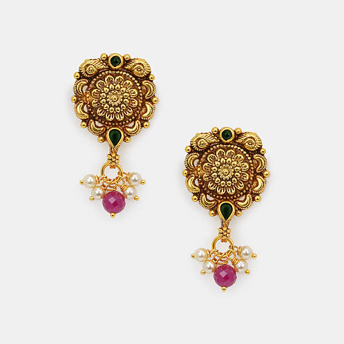 Ishwari Earrings in Gold Plated 925 Silver