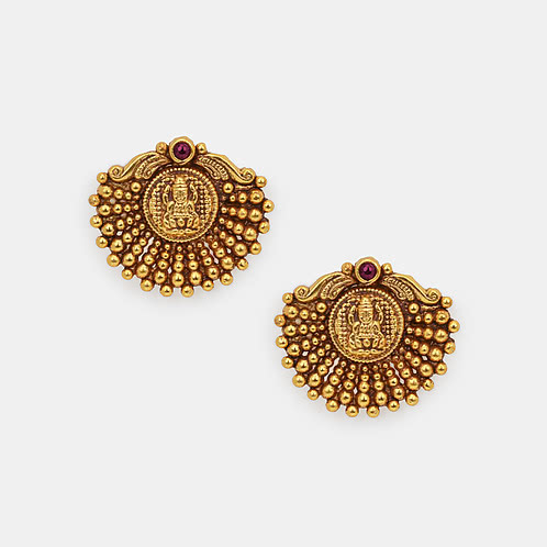 Nishtha Earrings in Gold Plated 925 Silver