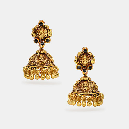 Smriti Jhumka Earrings in Gold Plated 925 Silver