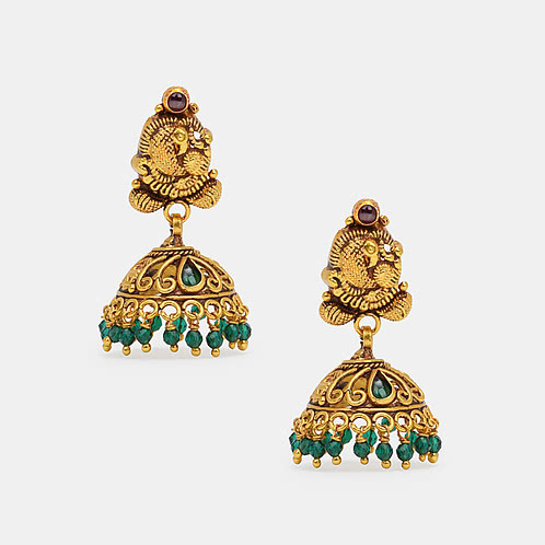 Srishti Jhumka Earrings in Gold Plated 925 Silver